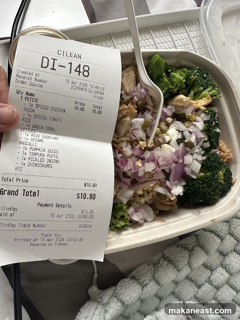 Receipt and Meal