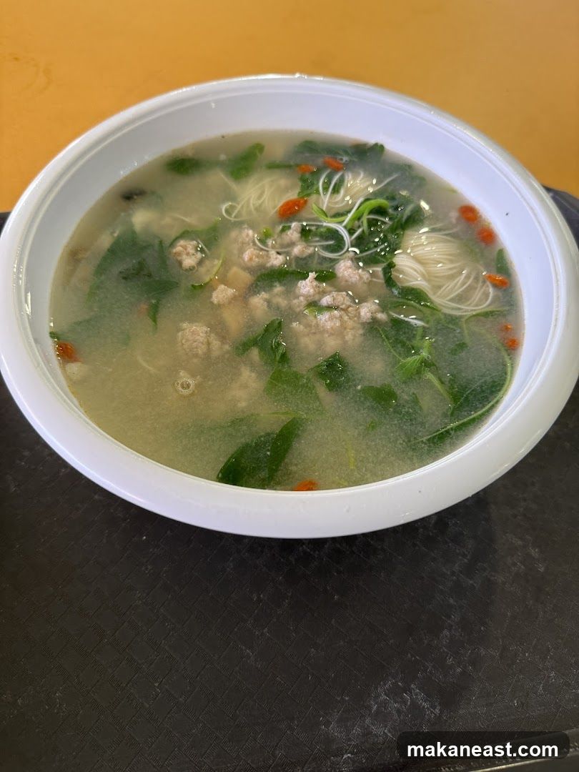 Spinach Soup (yong tau foo)