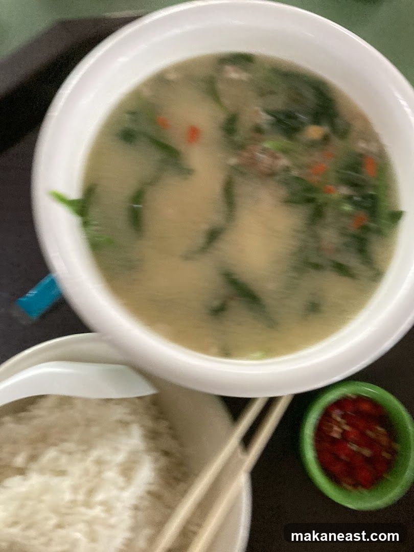 Spinach Soup (yong tau foo)