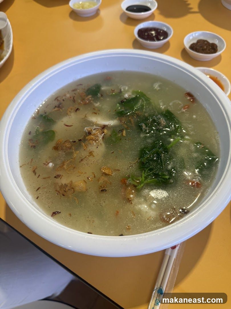 Bowl of Soup with Condiments