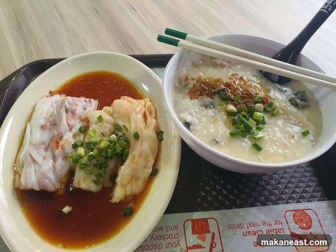Congee and Rice Noodle Rolls