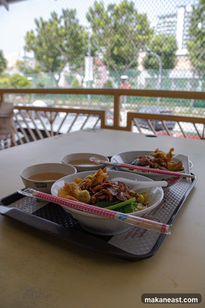 Noodle Dishes with Wontons