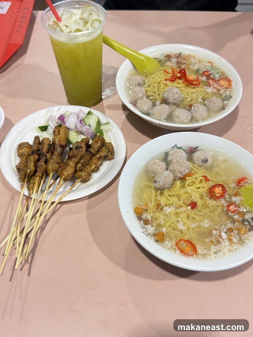 Noodles and Satay