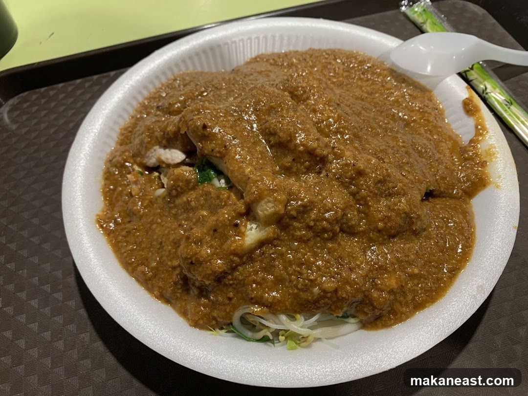 Nasi Lemak with Peanut Sauce