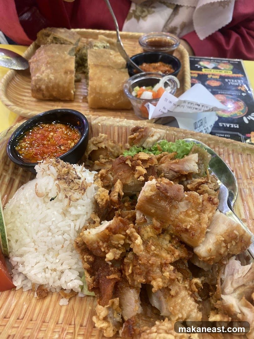 Fried Chicken and Rice
