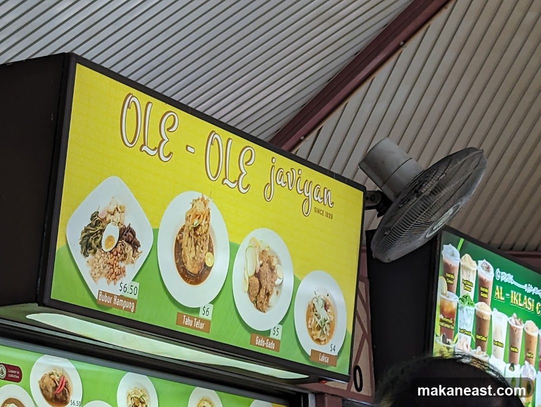 OLE - OLE Javiyan Menu