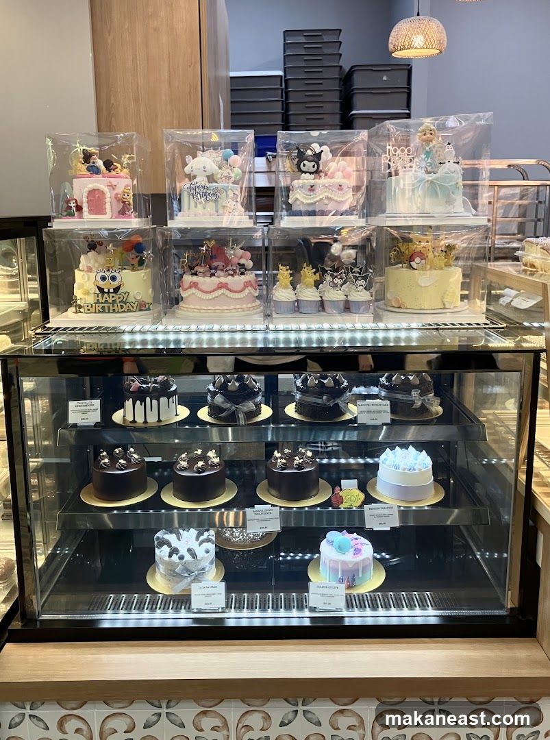 Display Case of Cakes