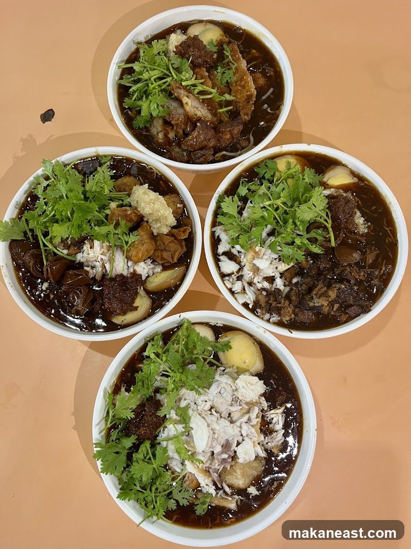 Four Bowls of Braised Food