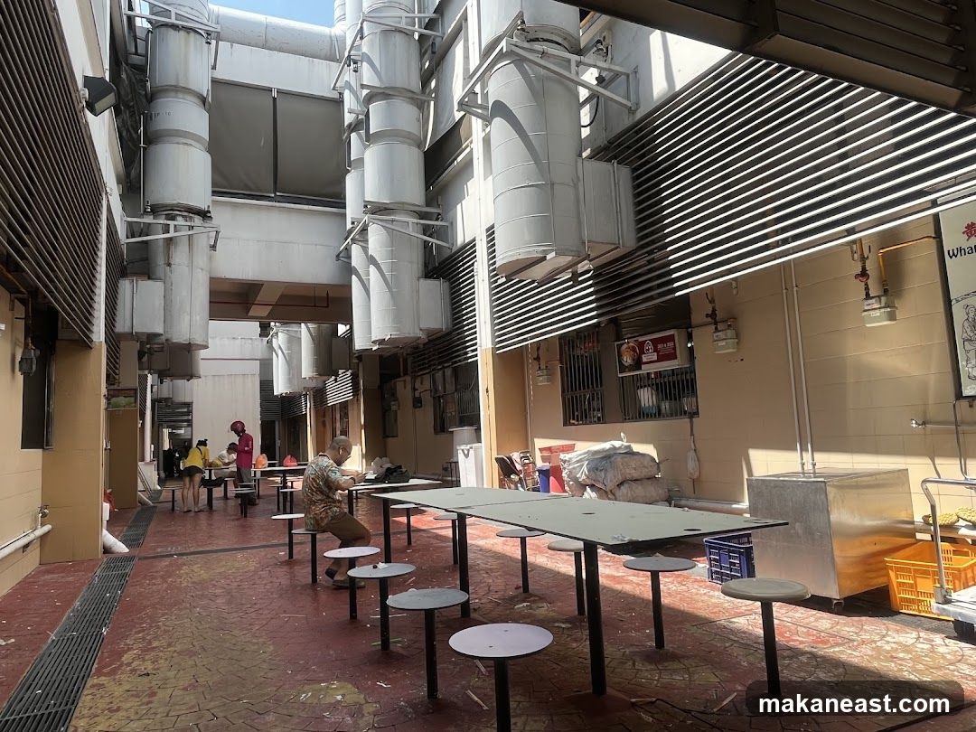 Outdoor Seating Area with Large Pipes