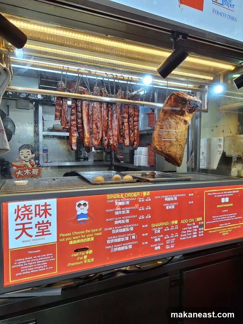 Roast Paradise Menu