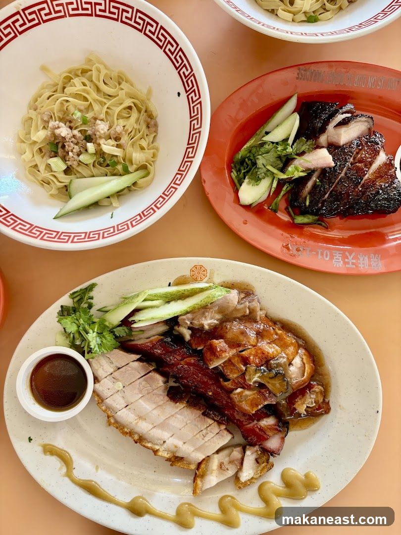 Assorted Roasted Meats with Noodles
