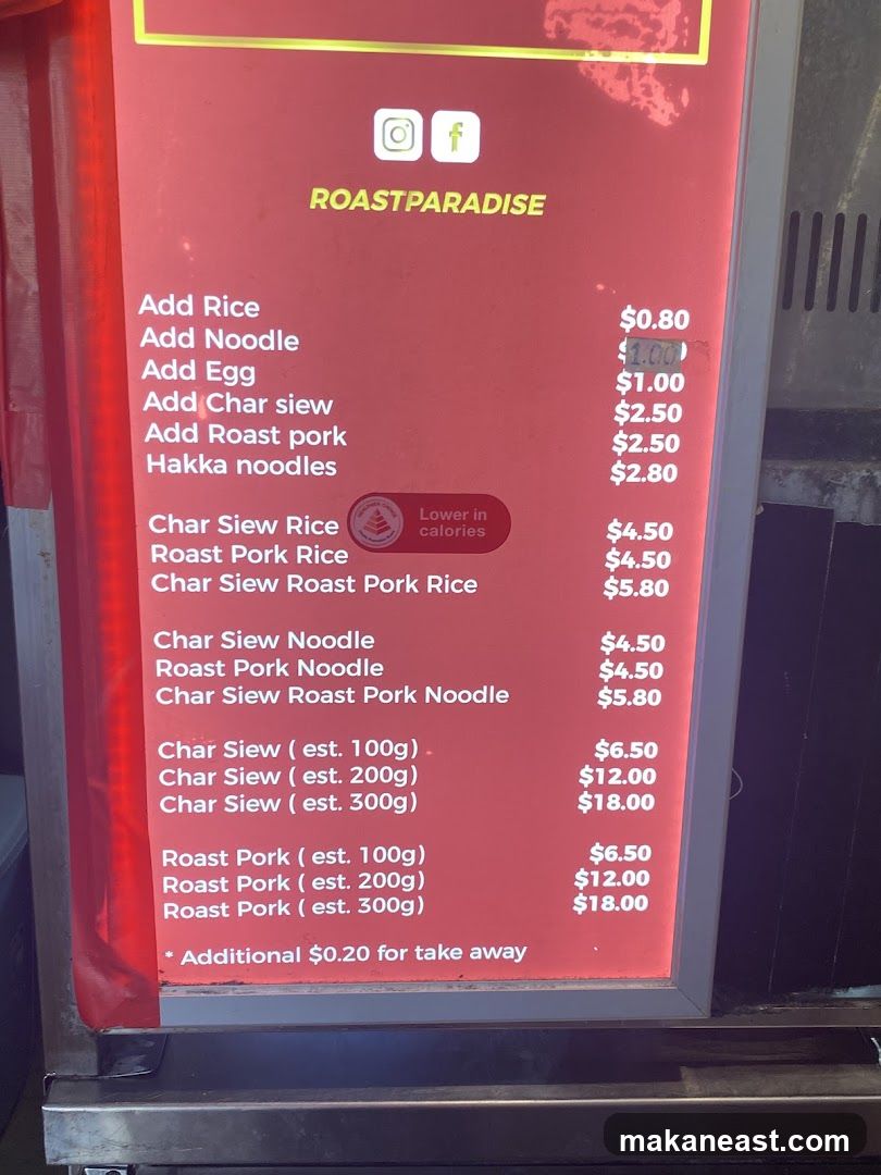 ROASTPARADISE Menu