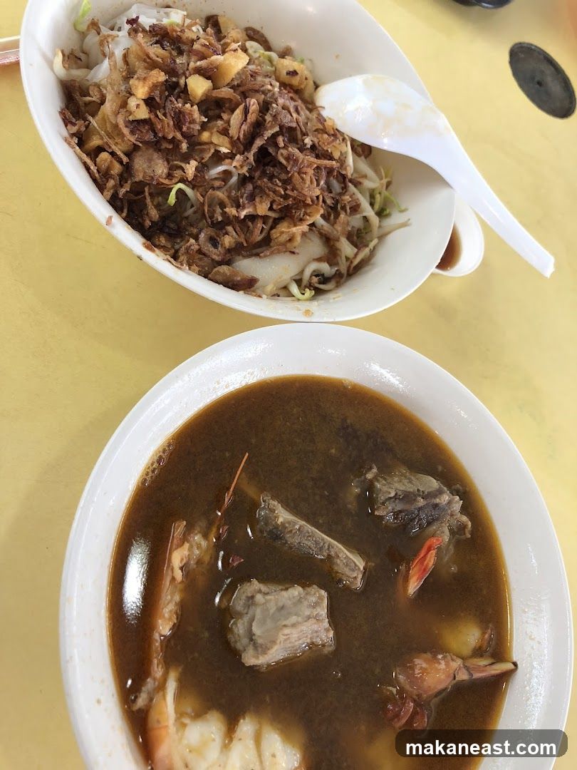 Two bowls of food