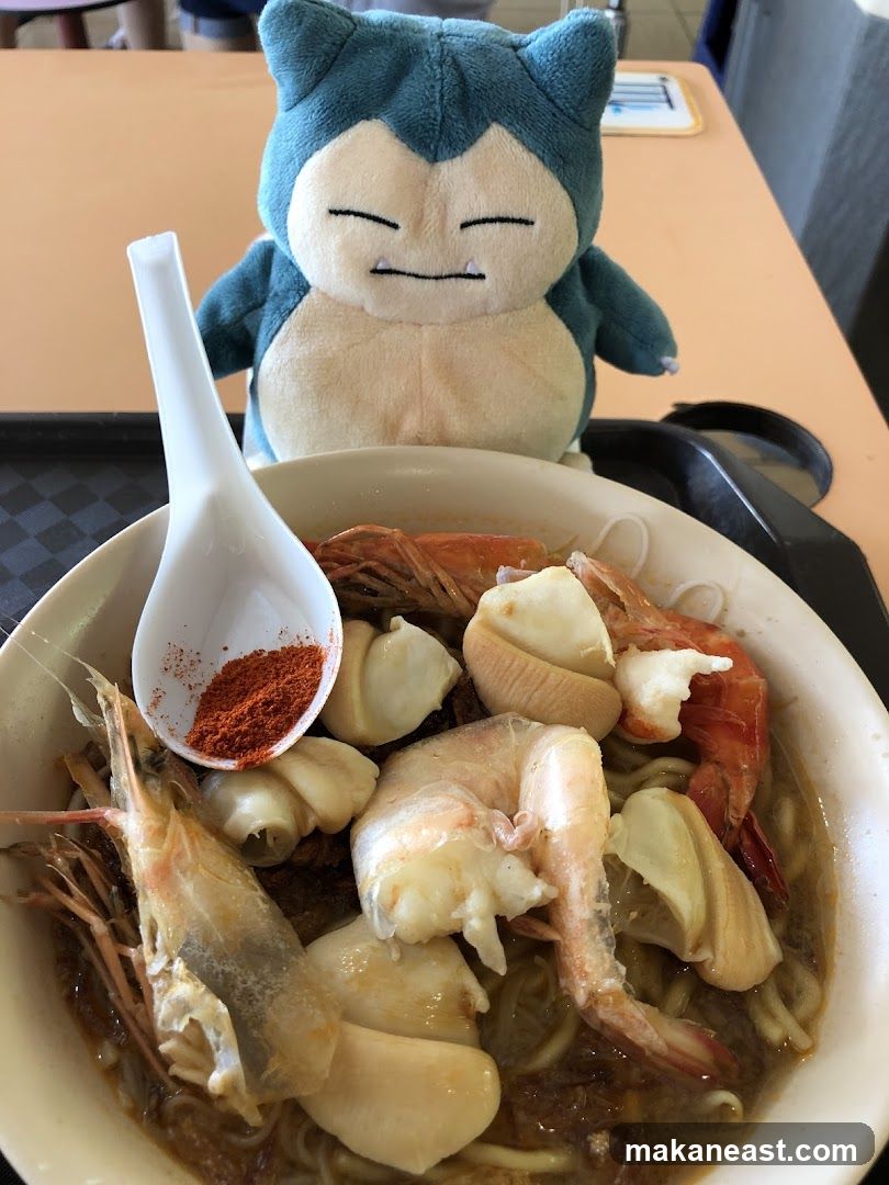 Snorlax and Prawn Noodles