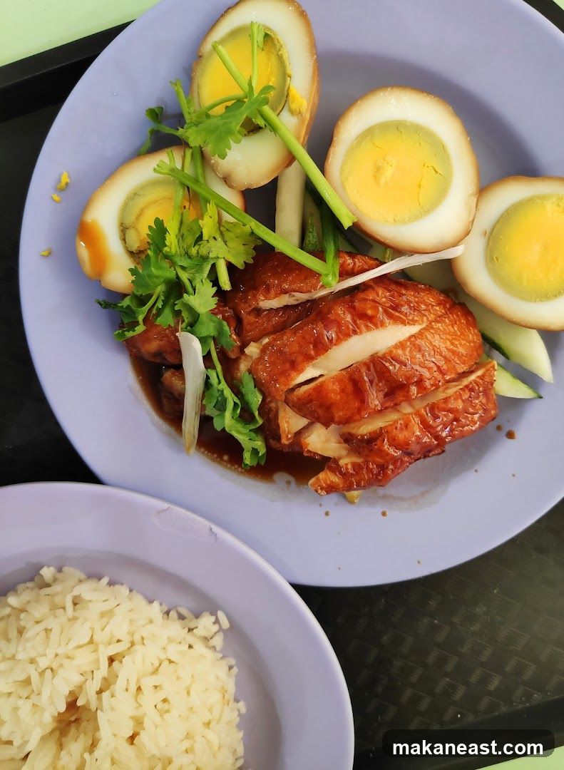 Chicken Rice with Braised Eggs