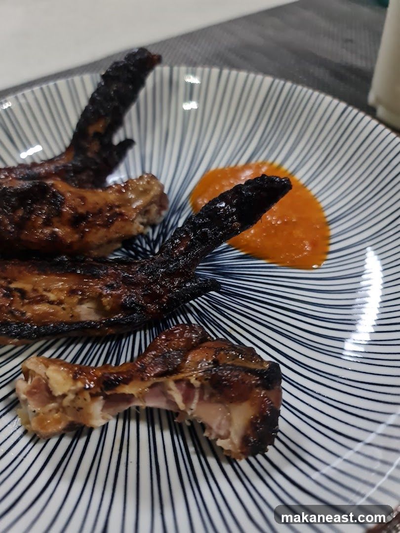 Grilled Chicken Wings with Sauce