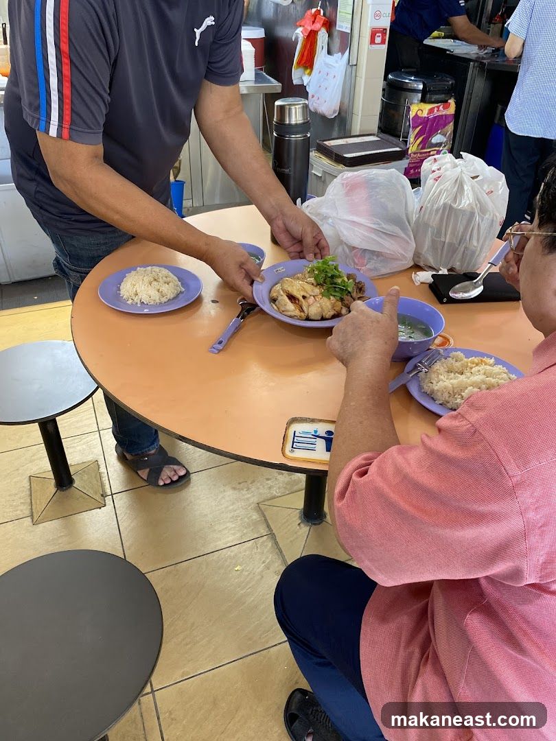 People eating at a table