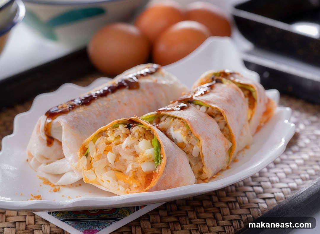 Spring Rolls with Eggs