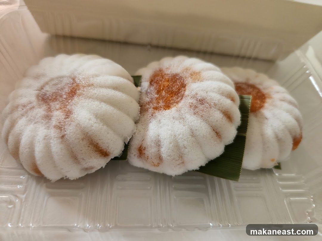 Three steamed cakes