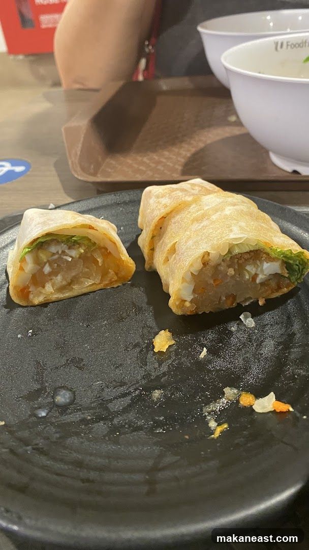 Spring Rolls on Plate