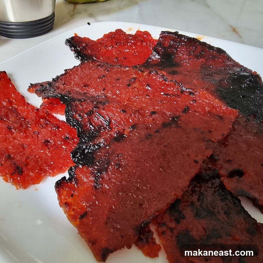 Close-up of Bak Kwa