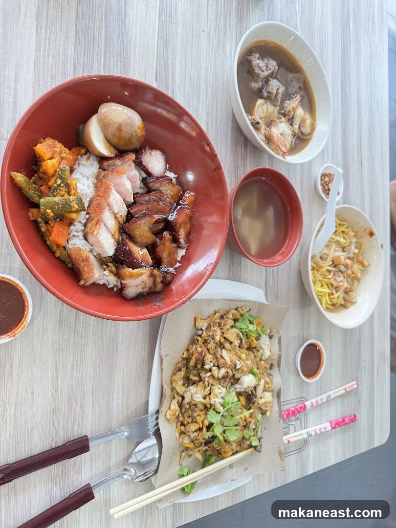 Table with various dishes