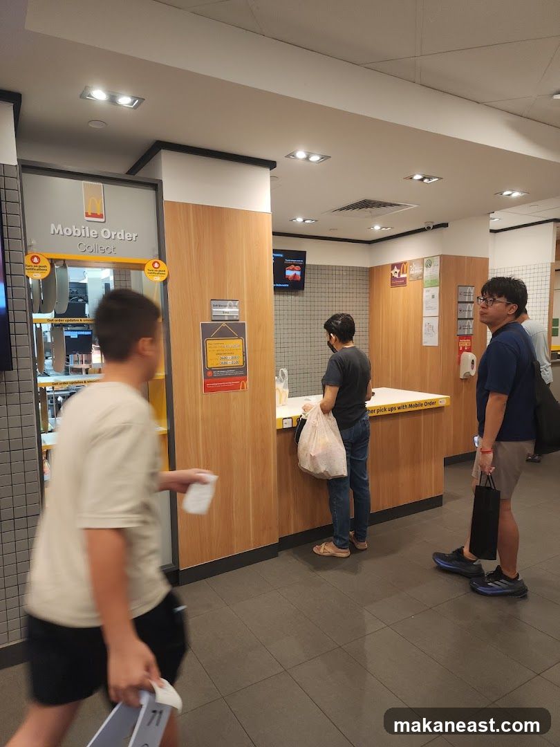 McDonald's Mobile Order Collect Area