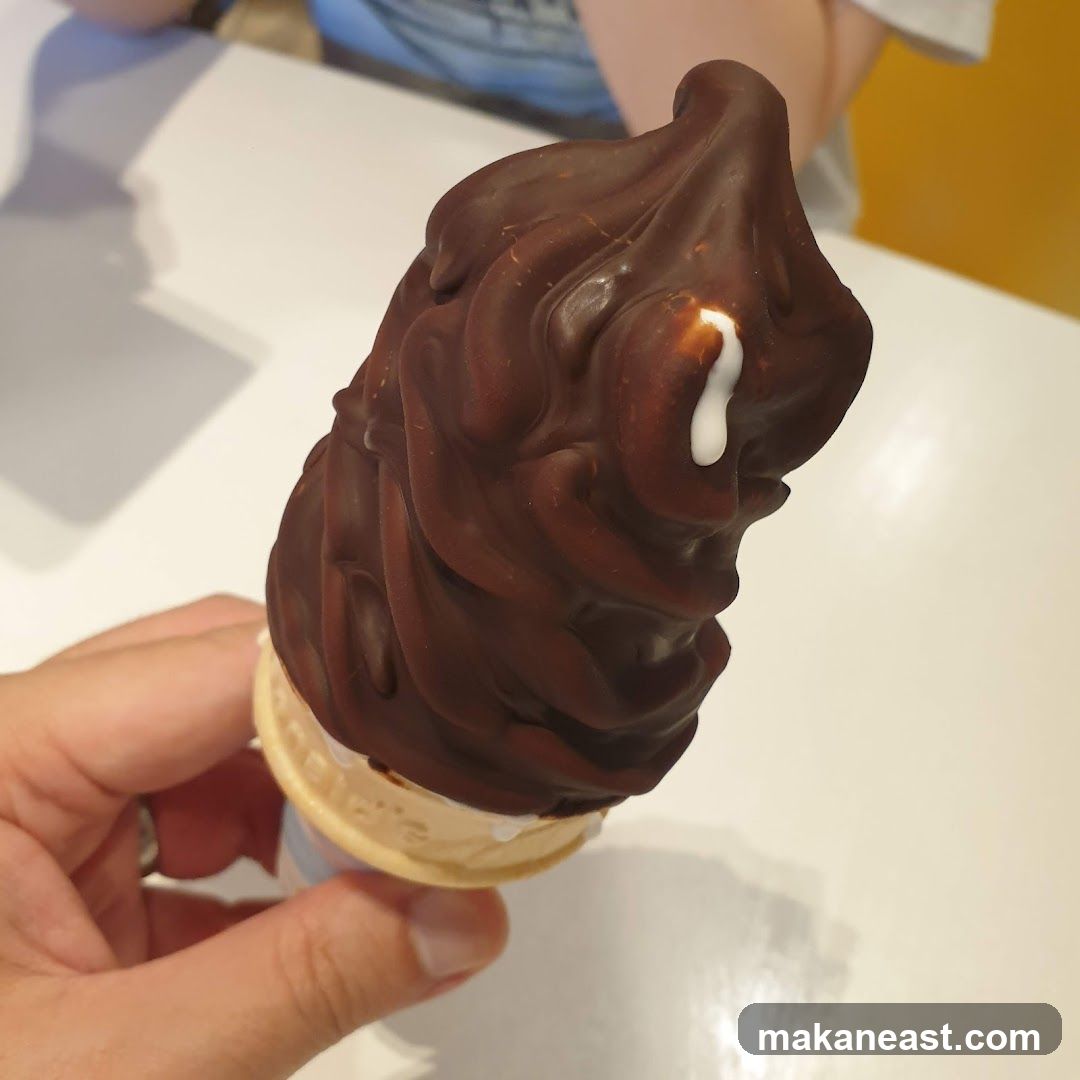 Chocolate Ice Cream Cone