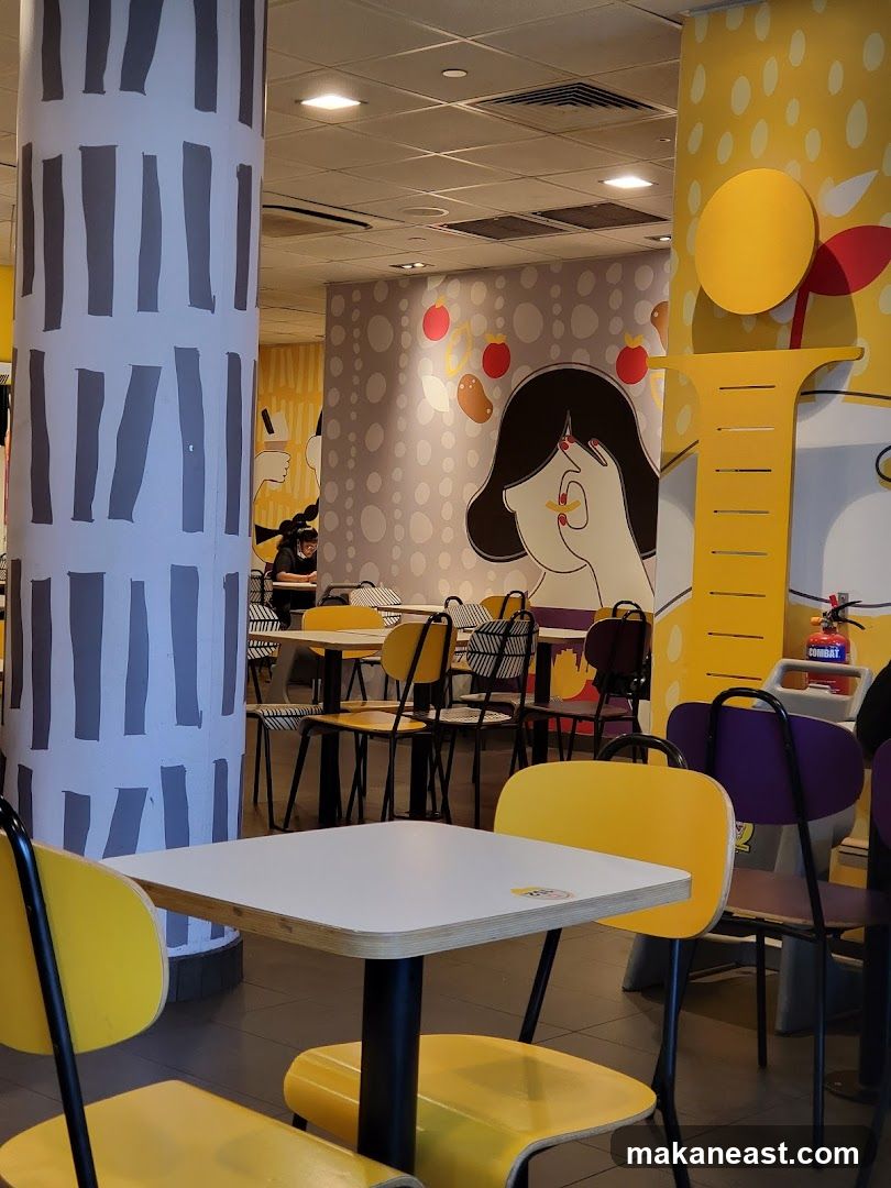 Restaurant Interior with Colorful Decor