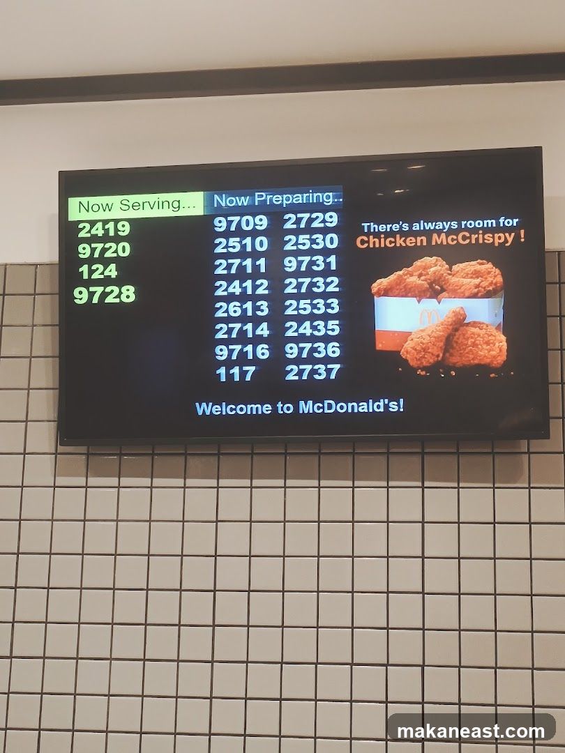 McDonald's Order Display