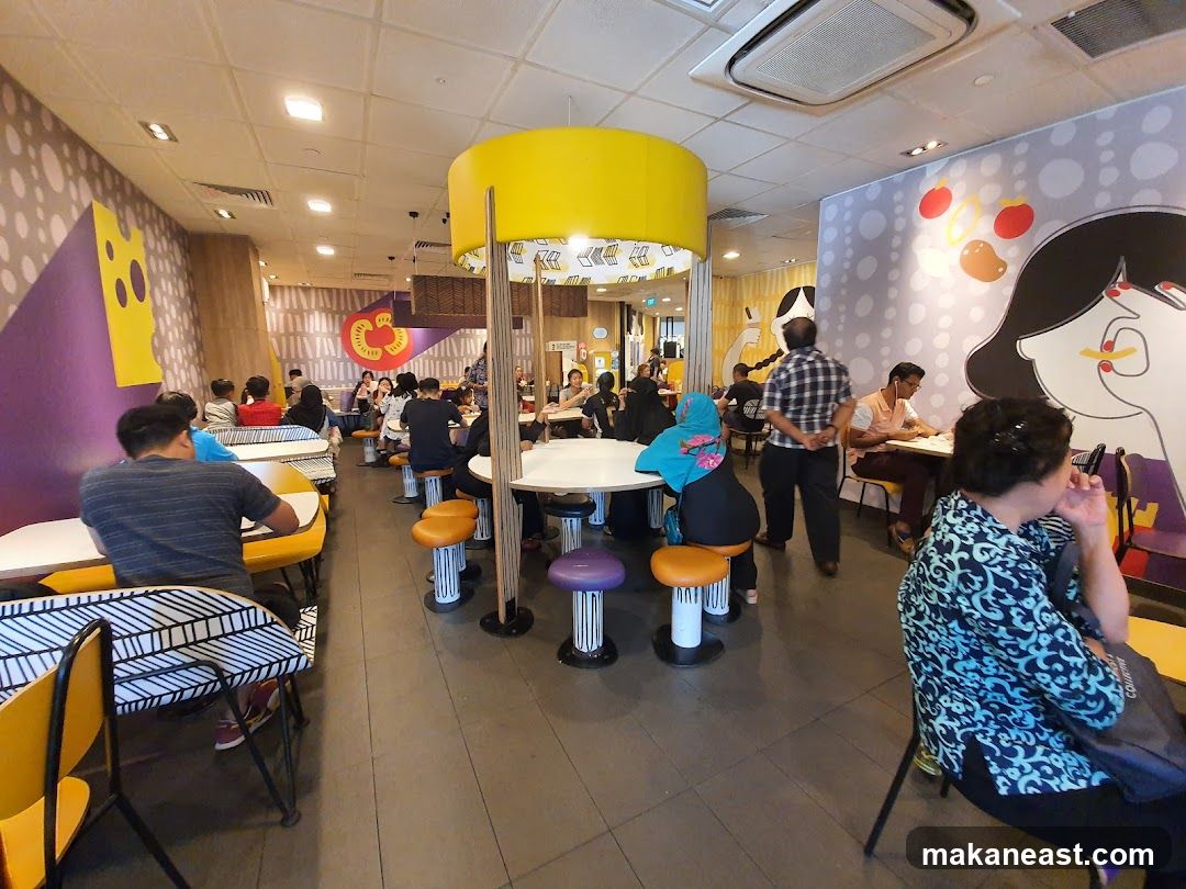Restaurant Interior with Patrons