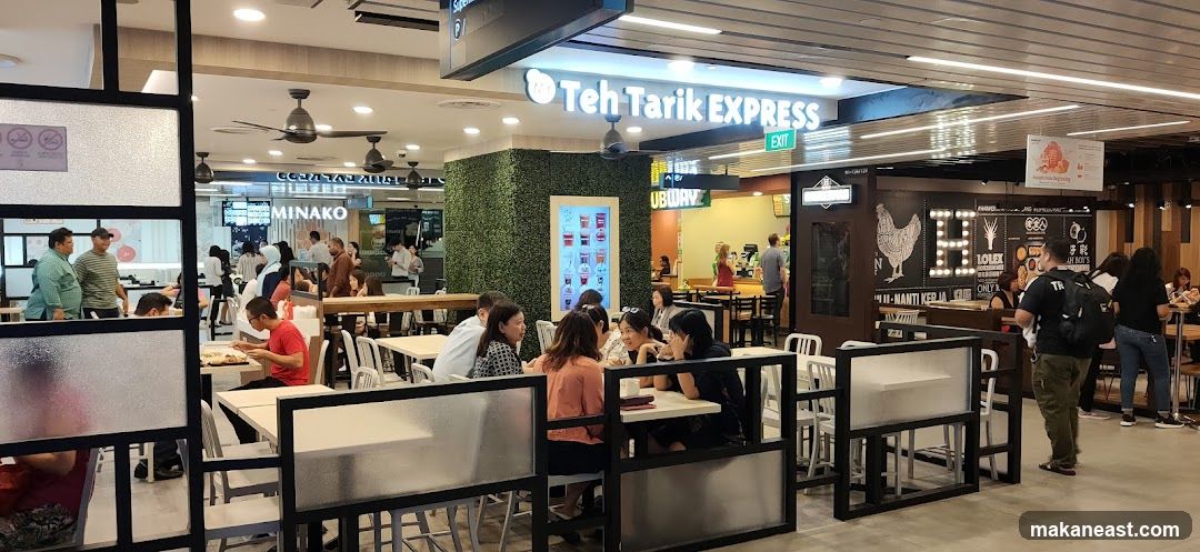 Food court with various eateries