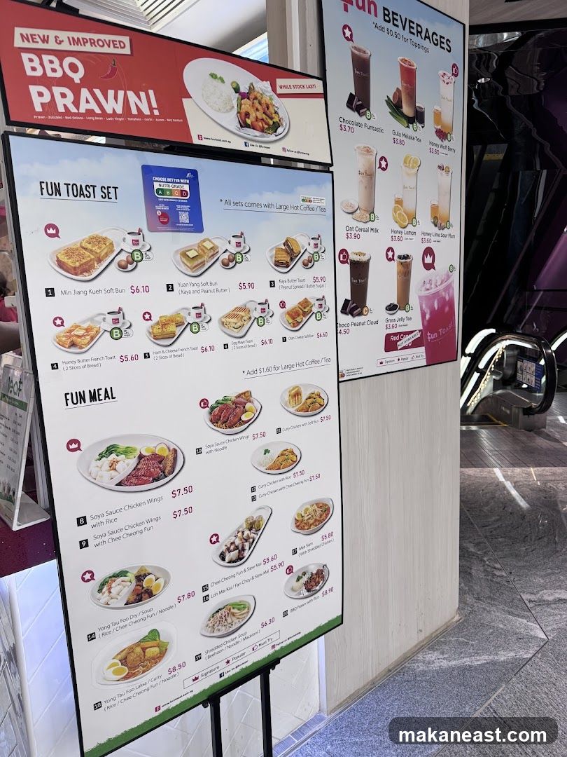 Fun Toast Menu