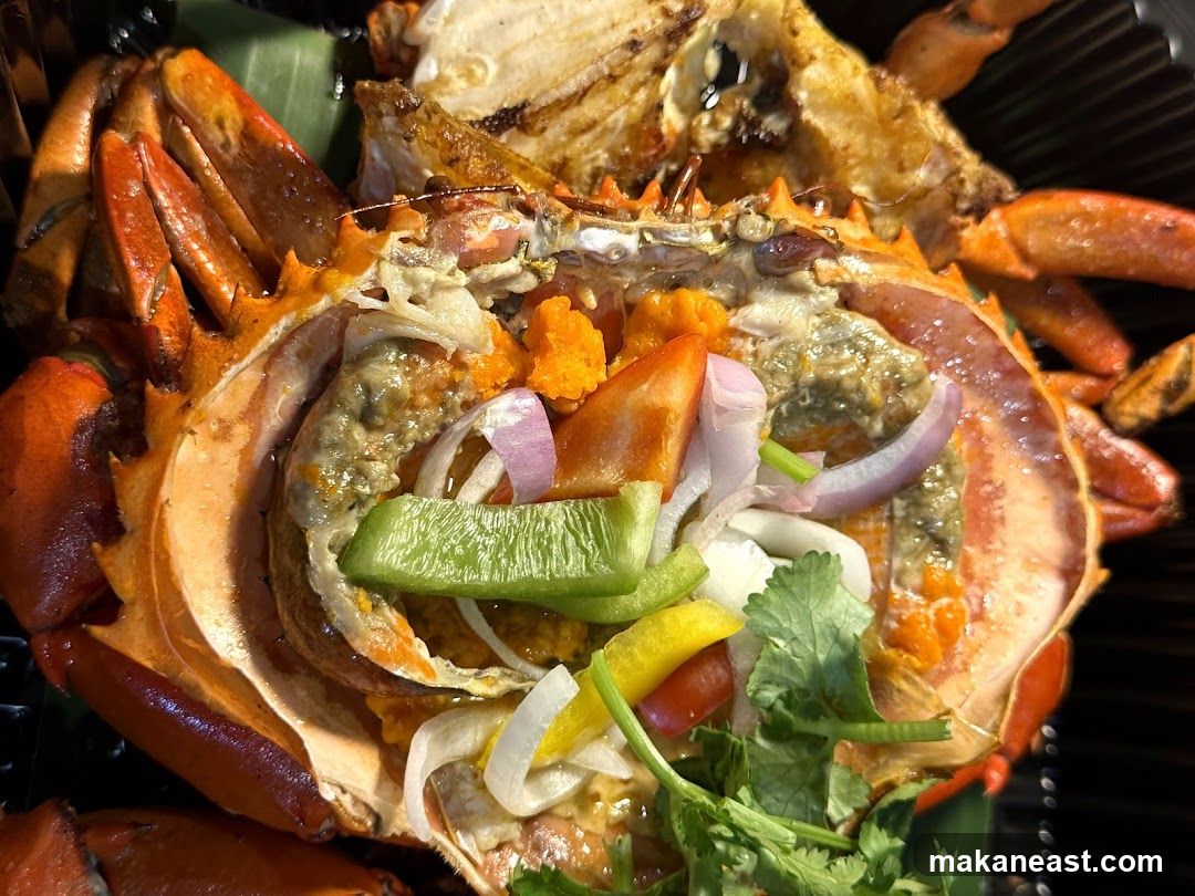 Cooked Crab with Vegetables