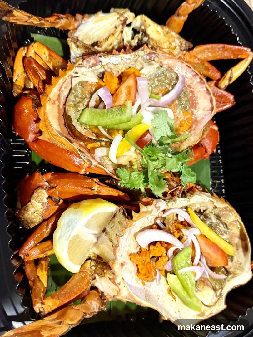 Cooked Crabs with Vegetables