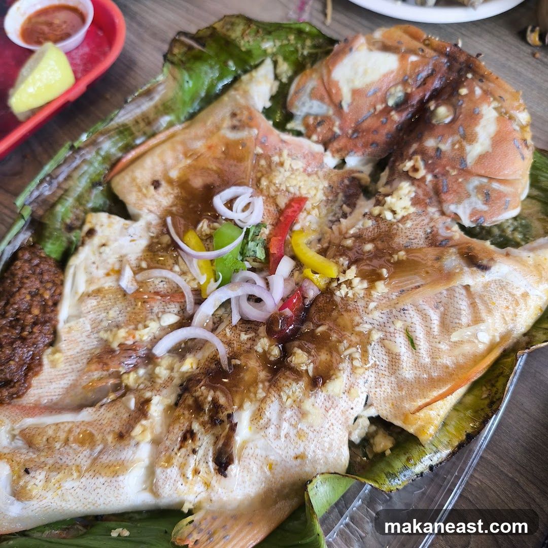 Whole Grilled Fish with Garnish