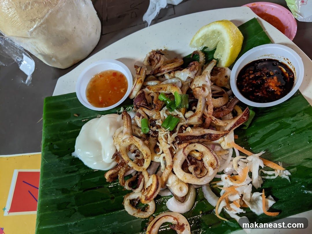 Grilled Squid with Sauces