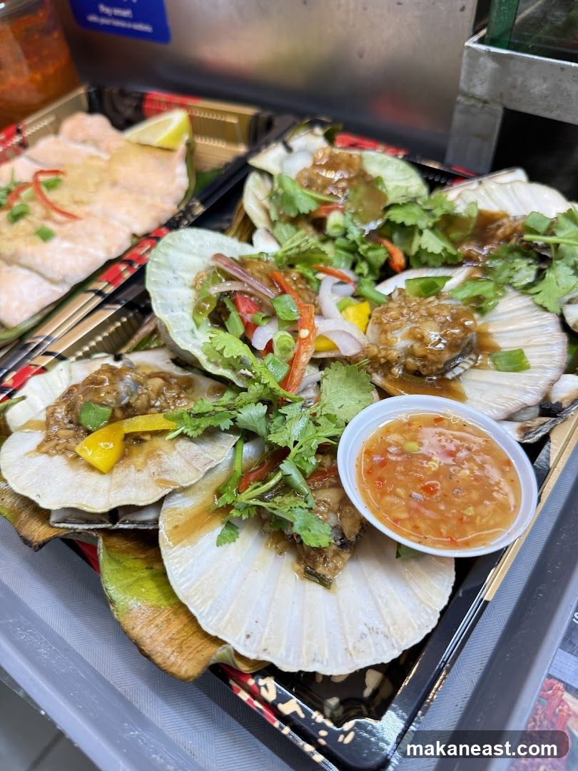 Scallops and Salmon