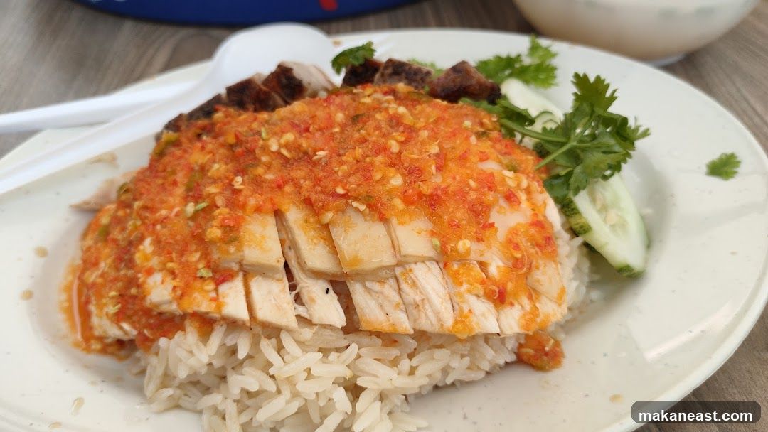 Chicken Rice with Chili Sauce