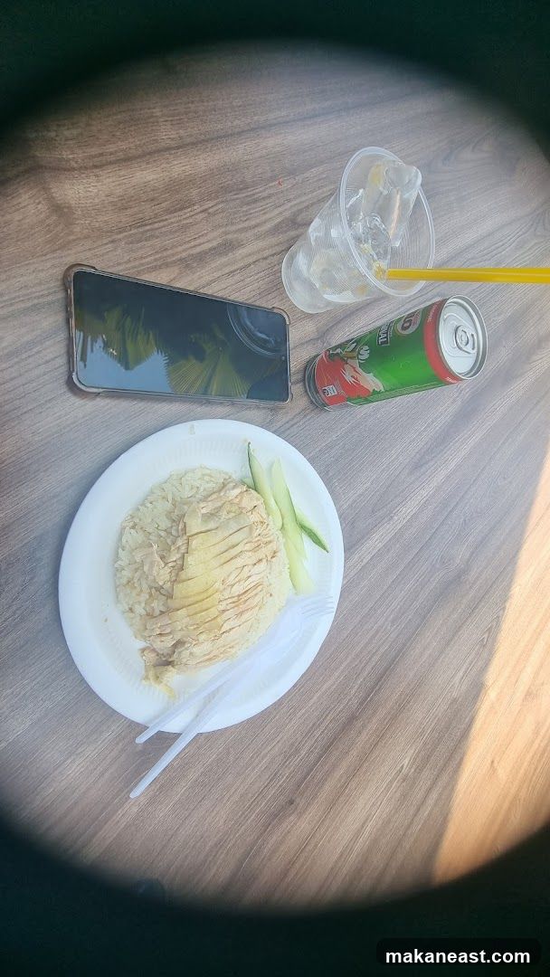 Chicken Rice and Drink