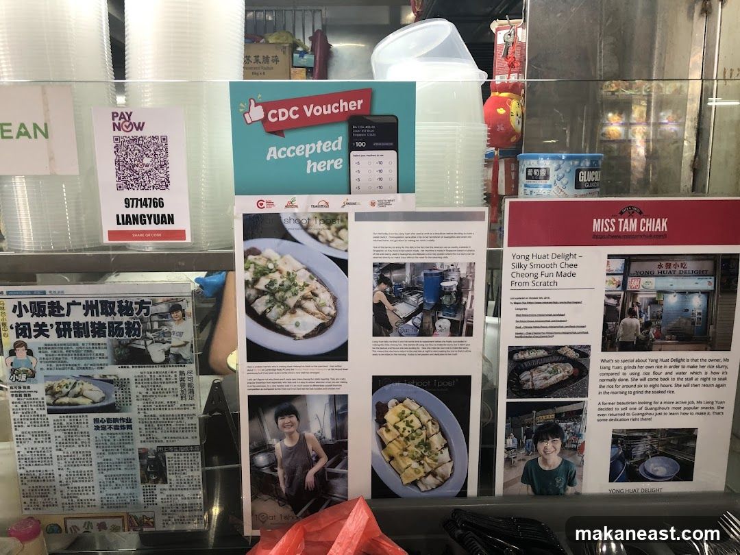 Food Stall Advertisements and Payment Information