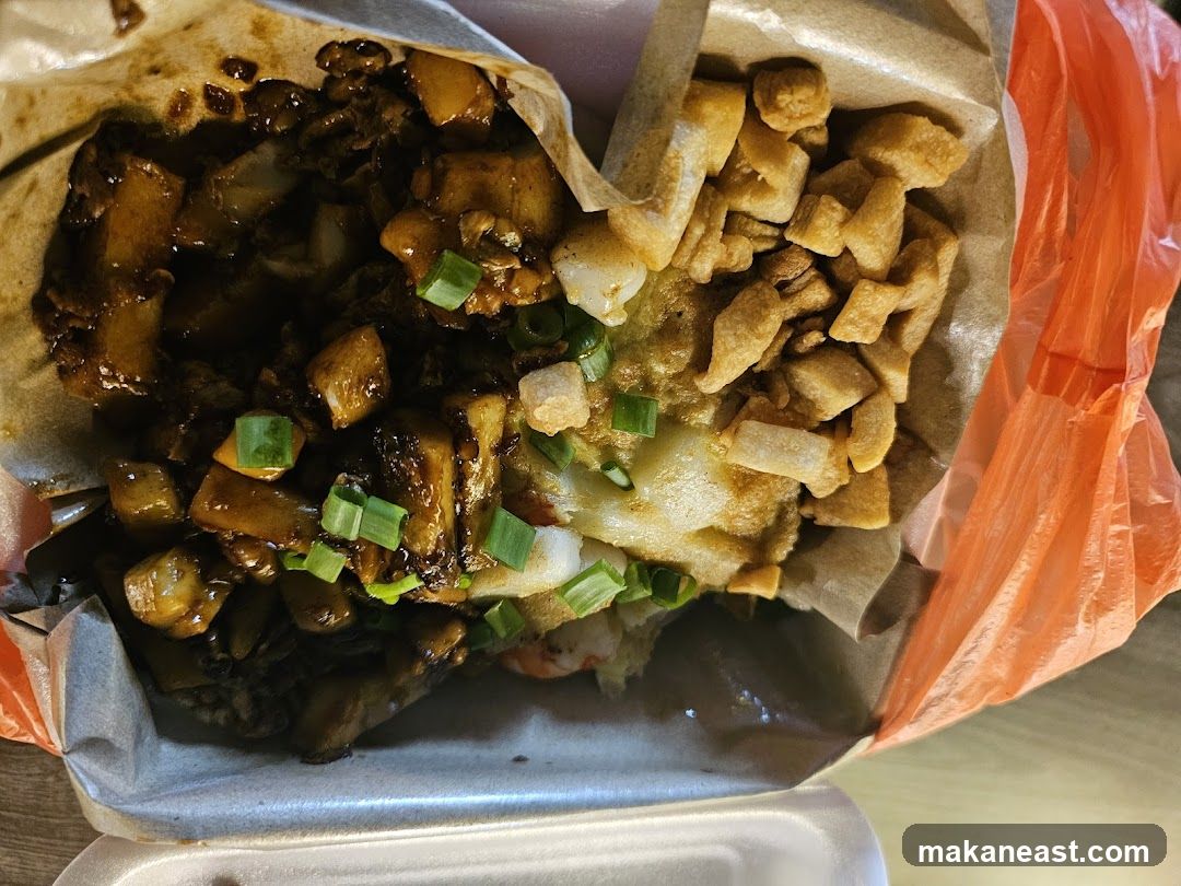Fried Radish Cake with Crispy Bits