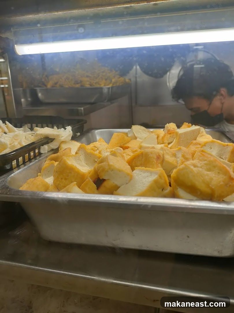 Fried Tofu Display