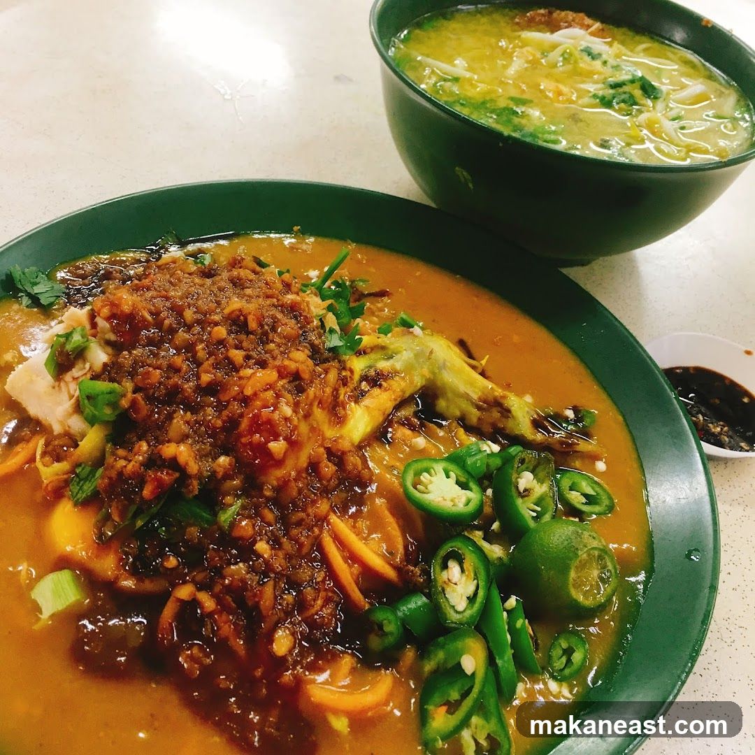 Noodles with Toppings and Soup