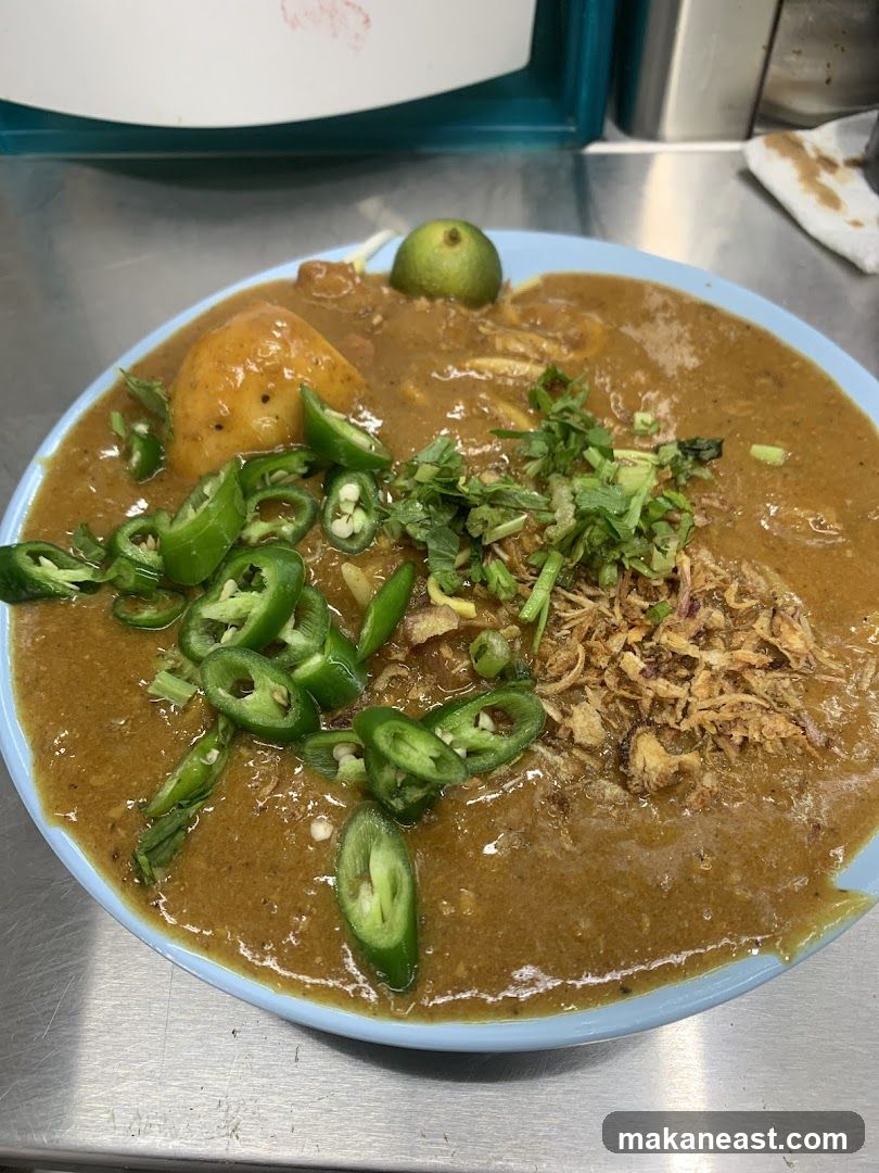 Bowl of Stew with Garnish