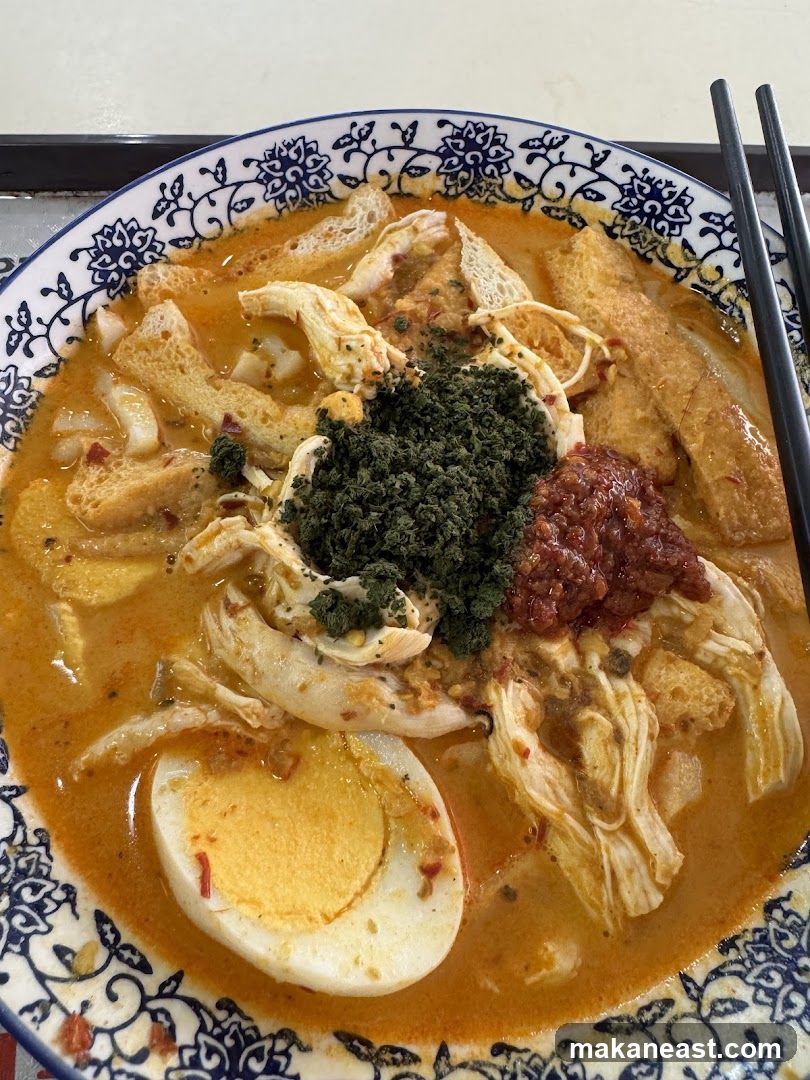 Laksa with Egg and Chili