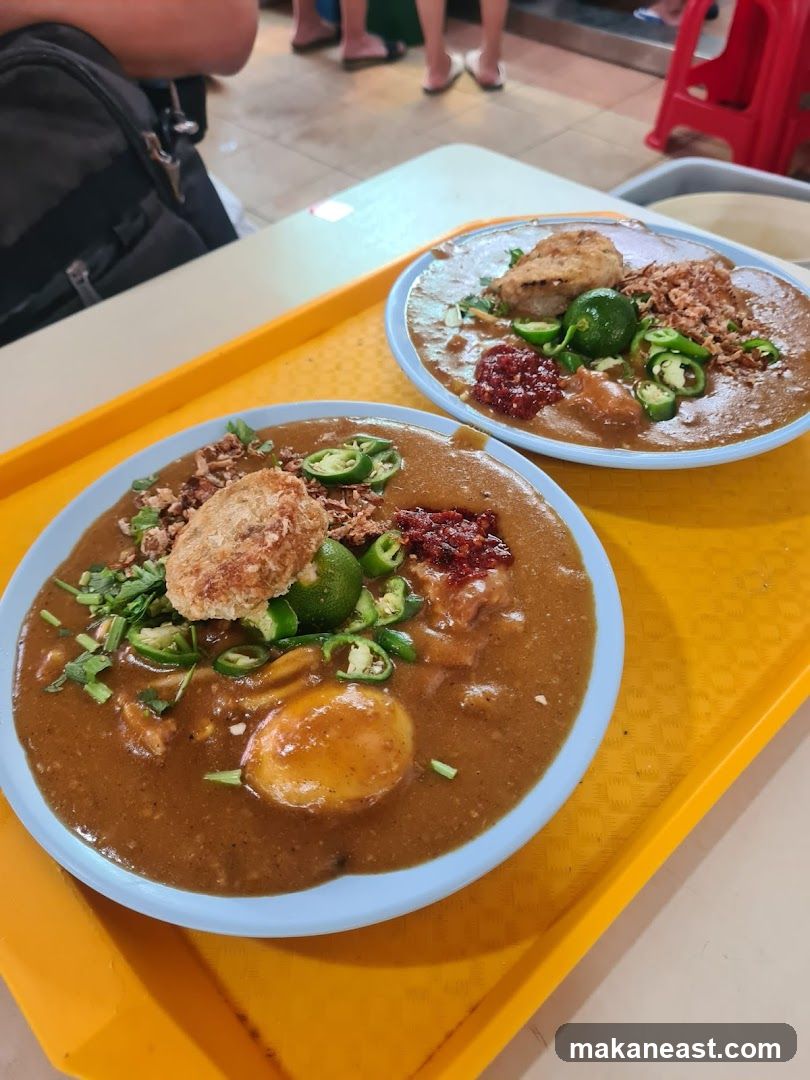 Two bowls of food
