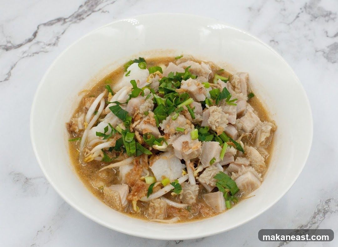Noodle Soup with Meat and Vegetables