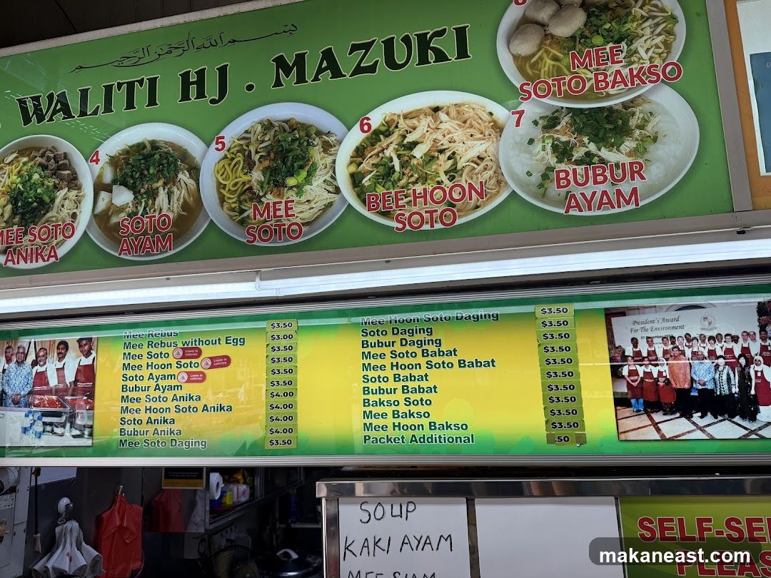 Food Stall Menu