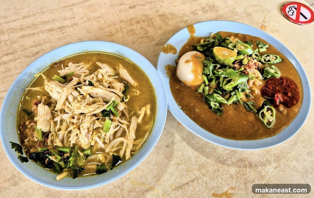 Two bowls of noodles